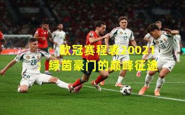 欧冠赛程表20021:绿茵豪门的巅峰征途